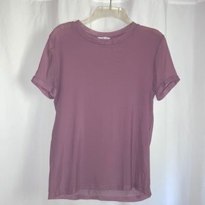 Iris short sleeve mesh top